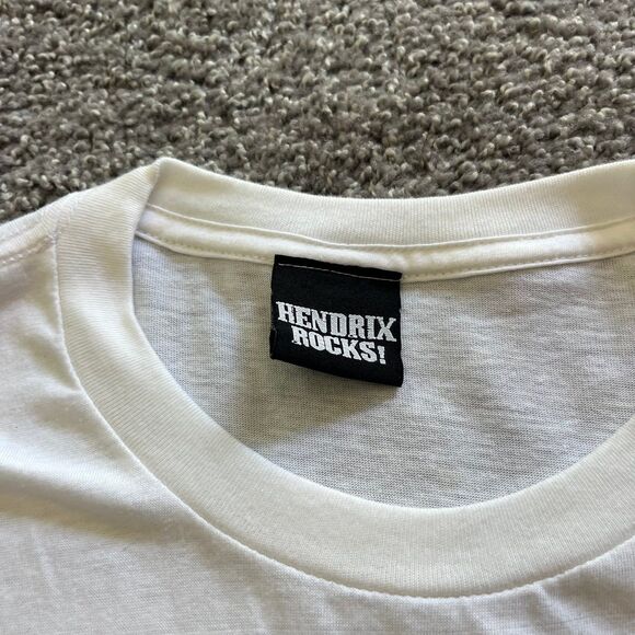 Vintage Y2K 2008 Jimi Hendrix Rocks Pop Art T Shirt White Mens Size XL - Picture 5 of 9